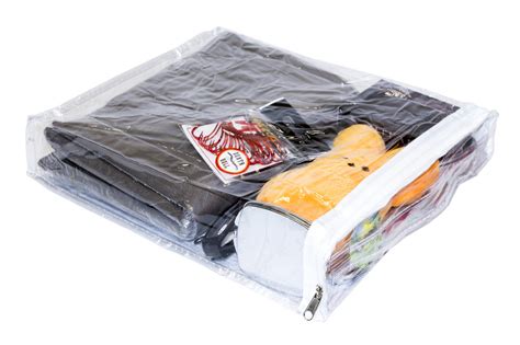 10 Pack Heavy Duty Vinyl Zippered Storage Bags Clear 9 X 11 X 2