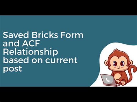 Bricks Builder Form And Acf Relationship To Cpt Youtube