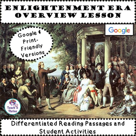 Enlightenment Era Summary Pdf And Digital Download Included