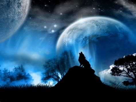 Wolf Howling At The Moon Wallpaper Wallpapersafari