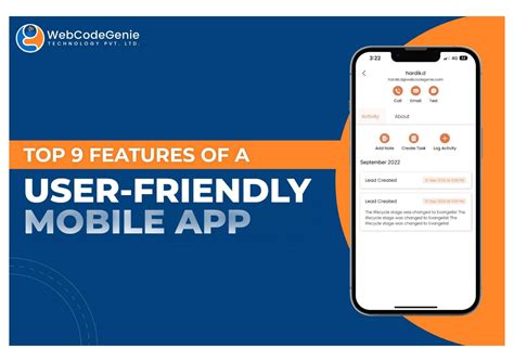 9 features of a user friendly mobile app by web and mobile app development company webcodegenie