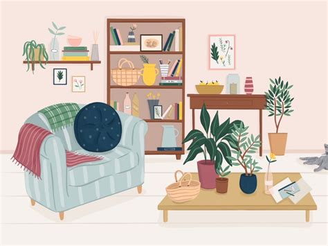 Living Room By Folio Illustration Agency On Dribbble