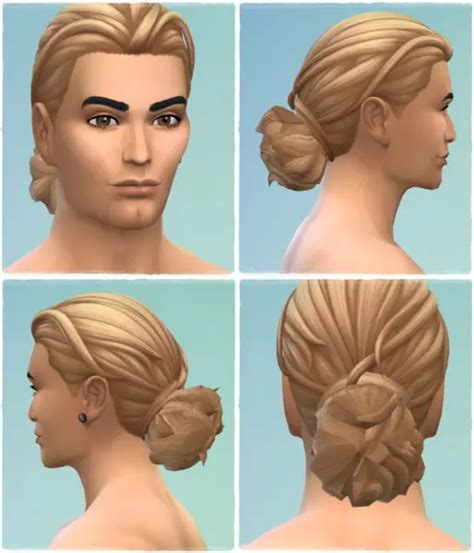 Birksches Sims Blog Johns Bun Sims 4 Hairs
