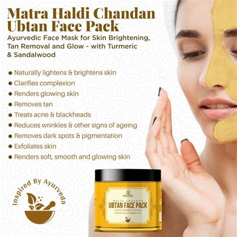 Matra Haldi Chandan Ubtan Face Pack Ayurvedic Face Mask For Skin