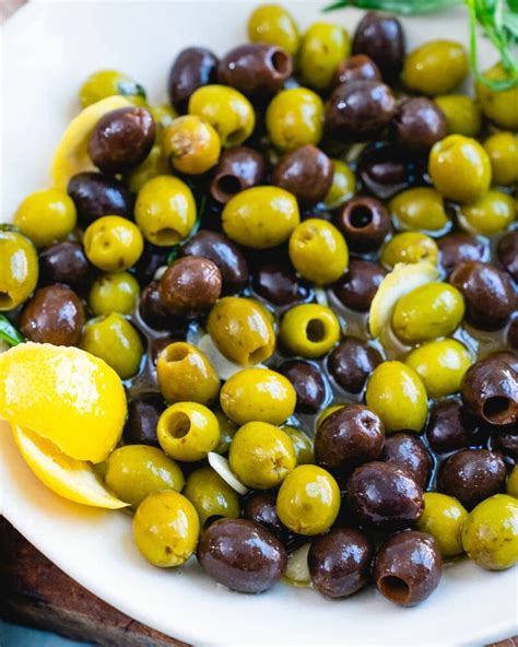 Classic Marinated Olives A Couple Cooks Recipe Marinated Olives