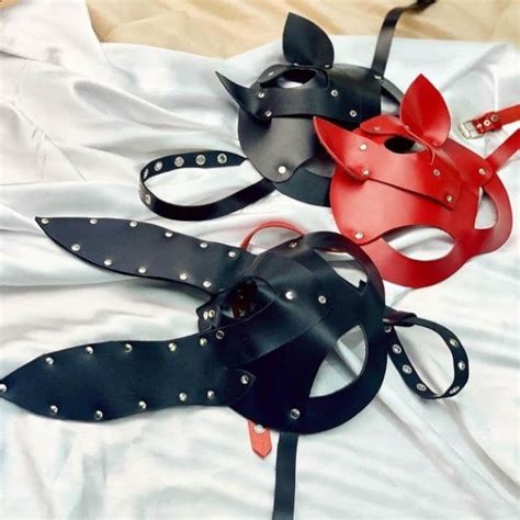 Leather Cat Mask Bdsm Gear Exclusive Accessory Adult Play Etsy