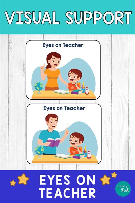 Eyes On Teacher Visual Poster Visual For Visual Attention To Teacher