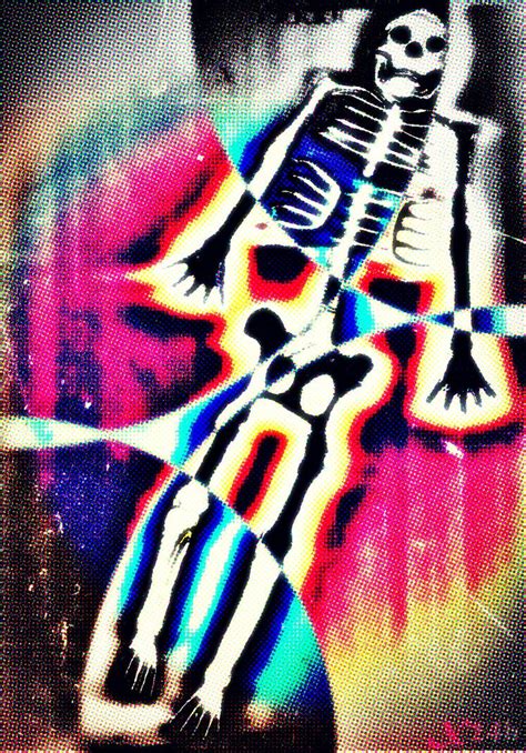 Neon Skeleton By X24h On Deviantart