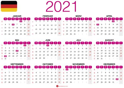 Just print it out for your office. Kalendar 2021 Zum Ausdrucken
