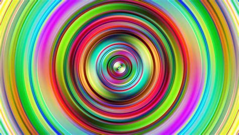 Multicolored Digital Rotating Circles Abstract Stock Footage Video 100