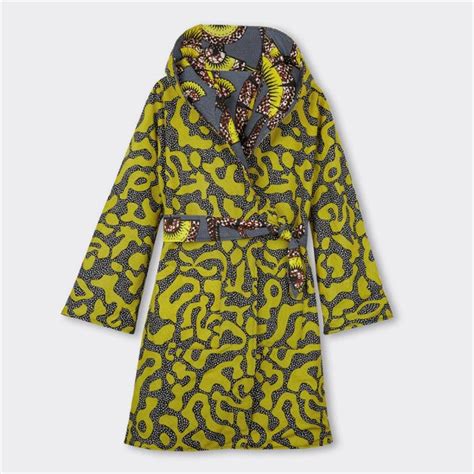 Reversible Padded Nightie Coat in Wax Winter Giraffe - Nomad Concept Store