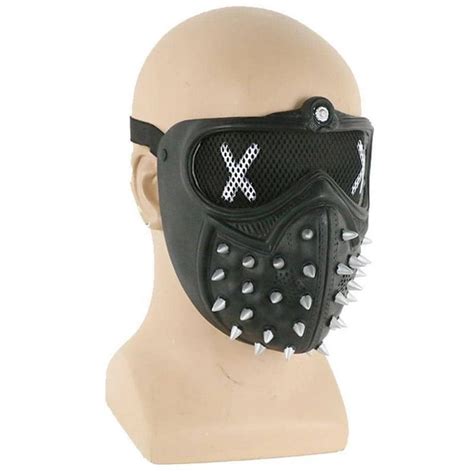 Xcoser Watch Dogs 2 Wrench Glowing Emoji Rivet Halloween Cosplay Mask