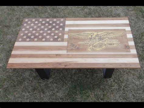 Name most viewed newest to oldest. American flag coffee table with Military inlay - YouTube