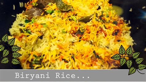 Biryani Rice Recipe How To Cook Plain Biryani Rice Recipe Cooked By