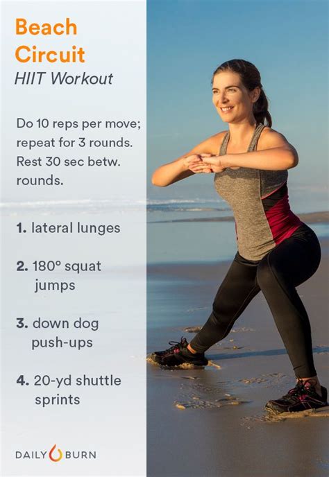 3 Hiit Workouts To Take To The Beach This Summer Daily Burn Hiit