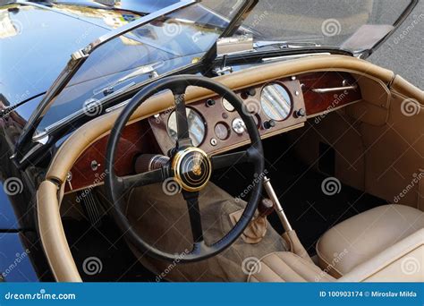 Classic Car Interior Editorial Stock Image Image Of Classic 100903174