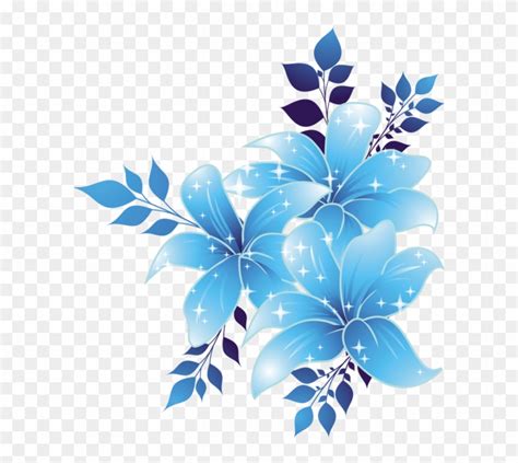 View 1,000 blue flower border illustration, images and graphics from +50,000 possibilities. Blue Flower Blue Flower Clip Art - Blue Flower Corner ...