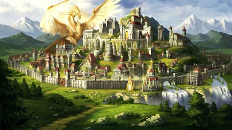 Haven Might And Magic Heroes 7 Fantasy Places Fantasy City Magic