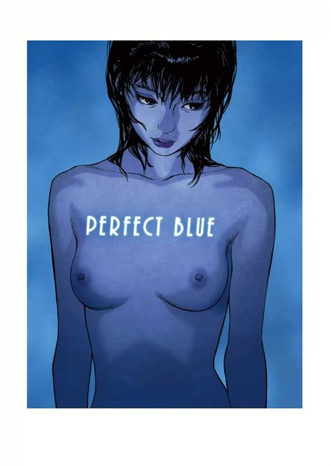 Kirigoe Mima Kon Satoshi Perfect Blue Highres Official Art 1girl Black Hair Blue Theme