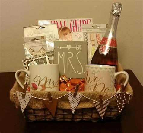 You can go for dulcet gift baskets which gives quality wicker options to weddings and engagements. Gift basket for newly engaged friend. I used champagne ...