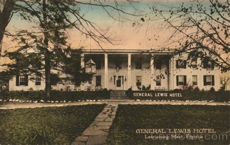 General Lewis Hotel Lewisburg Wv Postcard