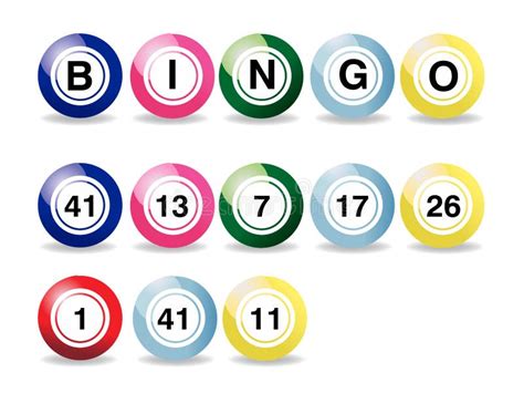 Bingo Balls Stock Vector Illustration Of Purple Render 12097909