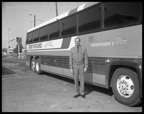 Greyhound Bus And Driver 1 The Portal To Texas History