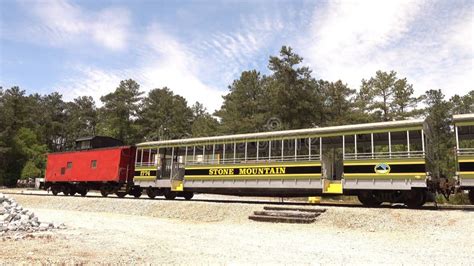 Old Train At Stone Mountain National Park Atlanta Usa April 20