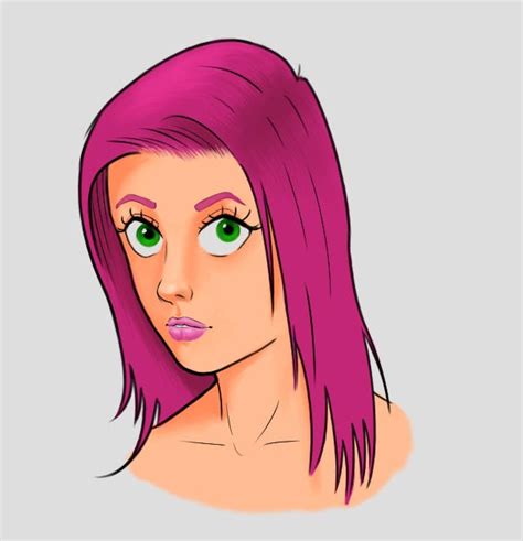 Pink Hair Girl By Multiversaldrawings On Deviantart