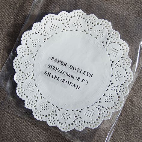 Eco Friendly Disposable Colored Paper Doilies Gold In Bulk