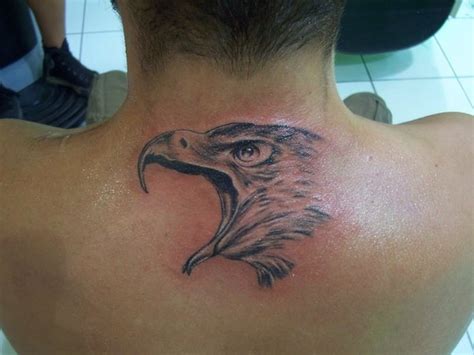 Crawling Eagle Tattoo On Neck Back Tattoos Book 65000 Tattoos Designs