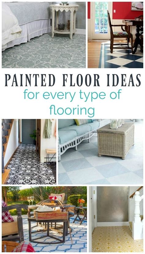 Learn how to paint a floor design with floor stencils using chalk paint! 15 Gorgeous Painted Floors: Ideas for Every Type of ...