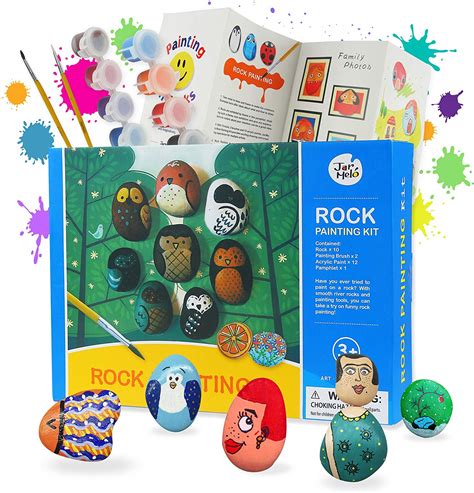 Rock Painting Kit For Kids Non Toxic Rock Craft Art Suppliers Hide