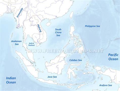 26 Physical Map Of Southeast Asia