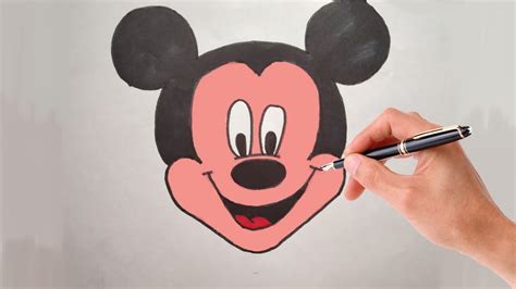 How To Draw Mickey Mouse Easy Drawing Tutorial Step By Step Drawing