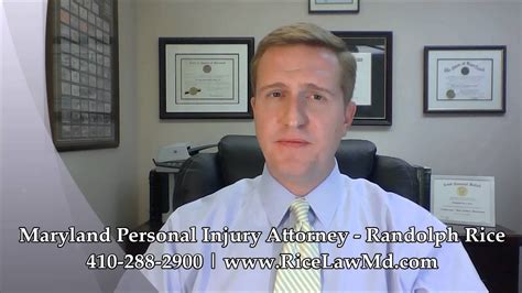 Maryland Personal Injury Attorney Randolph Rice Call 410 288 2900