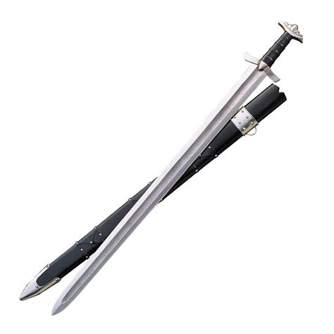 Custom Handmade Damascus Steel Viking Sword With Beautiful Black
