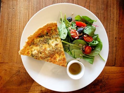 Quiche With Salad Stock Photo Image Of Lunch Food Salad 87968372