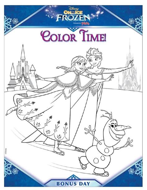 Disney Frozen Activitycoloring Sheets Babushkas Baile