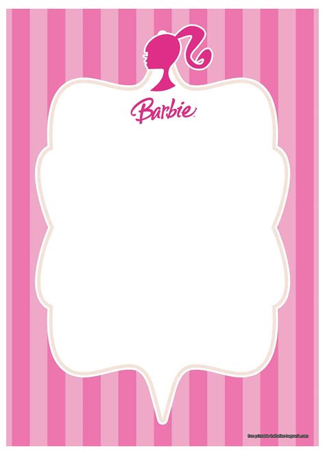 Free Printable Barbie Invitation Templates Barbie Invitation
