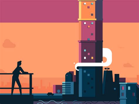 Overlooking The City By Seth Eckert For The Furrow On Dribbble