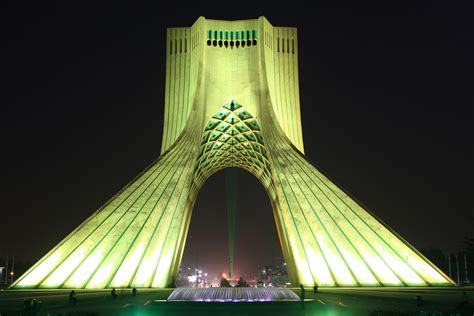 Azadi Monument At Night Tehran Iran Tutorialchip
