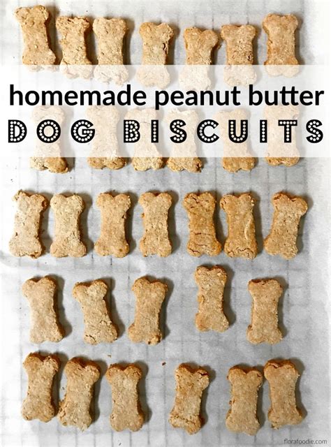 Homemade Peanut Butter Dog Biscuits Recipe Flora Foodie
