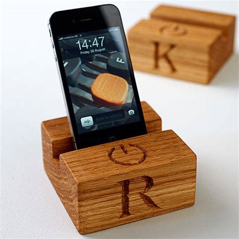 Oak Stand For Iphone By The Oak And Rope Company