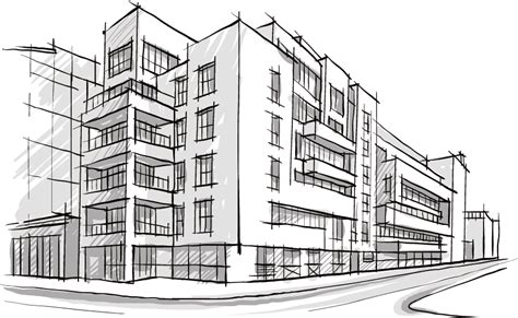 Building Cities Clipart Hd Png Hand Drawn City Buildings Hand Draw