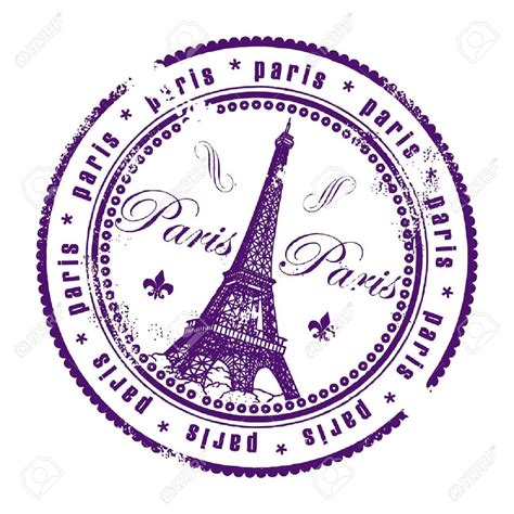 Paris Stamp Clip Art Libres De Droits Vecteurs Et Illustration Image