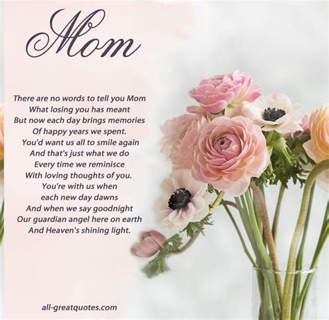 Mothers Day Memorial Cards Facebook Greeting Cards Mom In Heaven