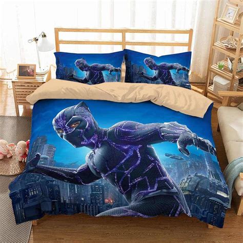 black panther marvel american superhero bedding set duvet cover