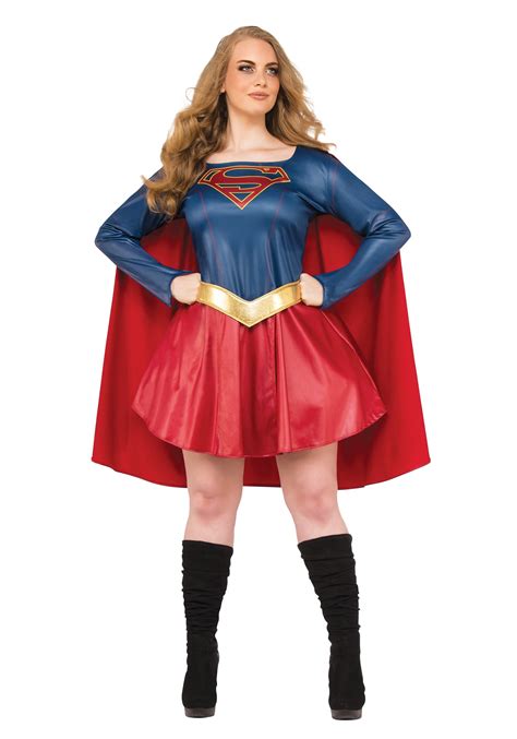 Plus Size Womens Supergirl Tv Costume Superhero Costumes