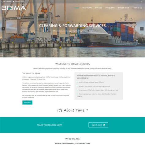 Brima Logistics Website Dynamite